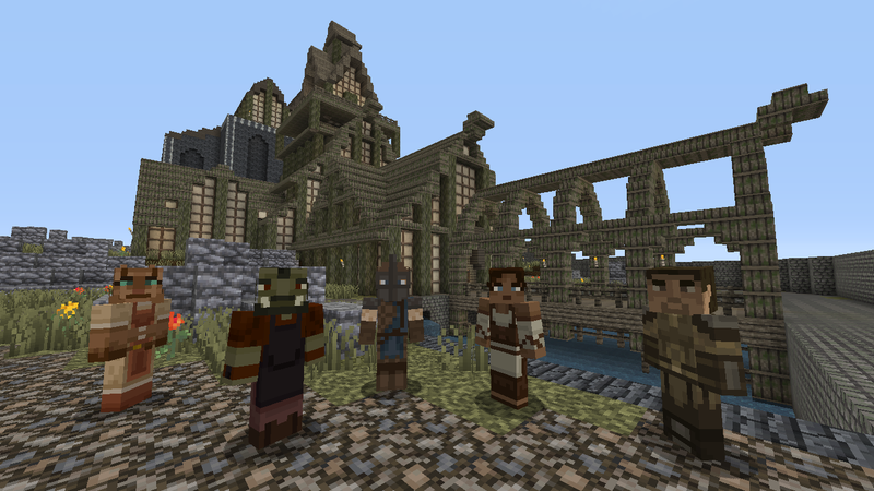 Illustration for article titled Minecraft Gets An Official Skyrim Make-Over